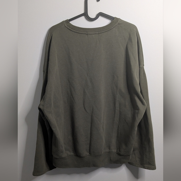 Good American Sweatshirt - wide arm, olive green size L - Picture 6 of 6